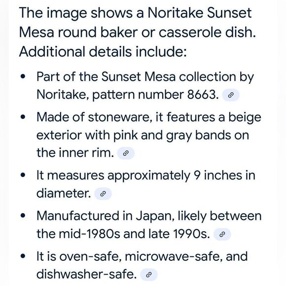 Noritaki Stoneware Sunset Mesa Cream Tan Serveing Bowl 7 3/4 In Round 3 5/8 Tall - Picture 11 of 11